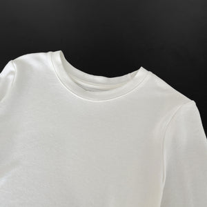 圓領寬鬆五分袖T恤-24087