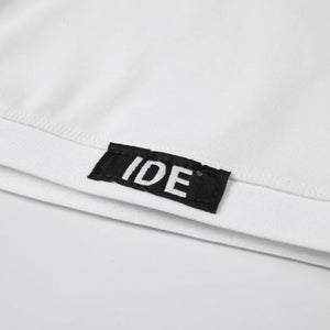 IDE白色半高領標籤短上衣-22024