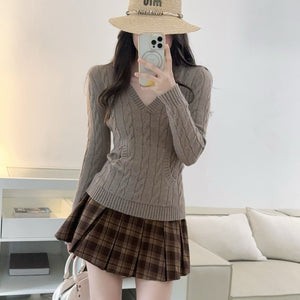 博爾蓋塞美術館學院寬褶短裙-25626