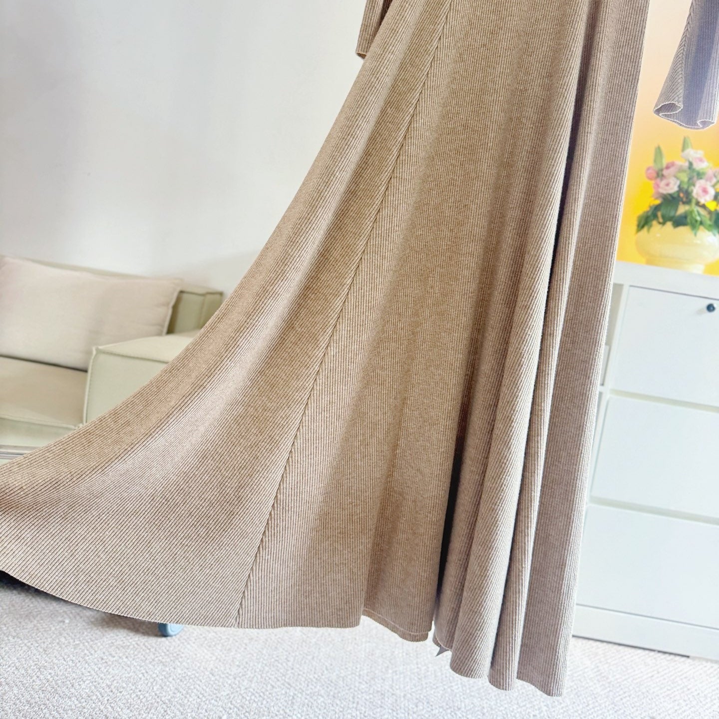 卡杏內搭加厚顯瘦針織長洋-25669