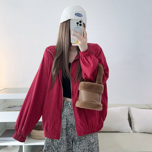 Ruby櫻桃紅夾克外套-25604