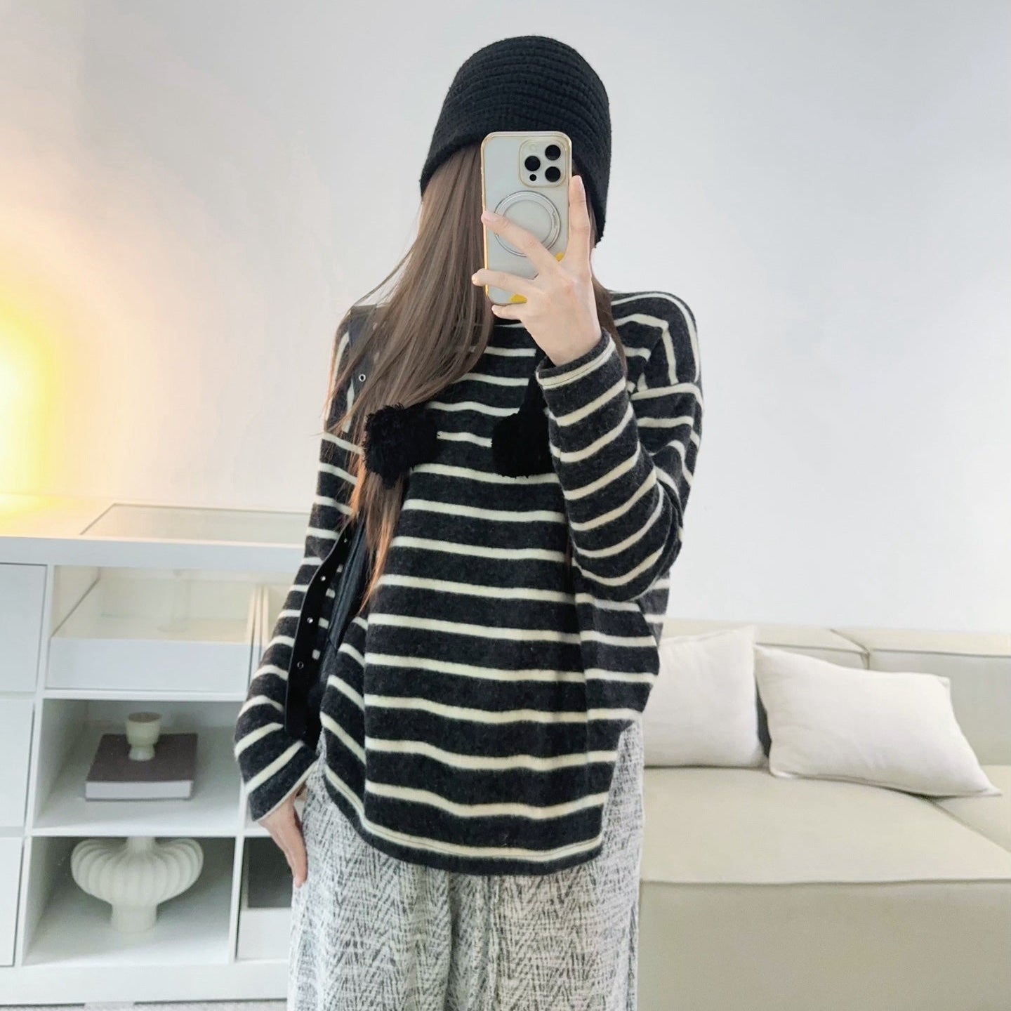 時光定格雙面毛絨衛衣-25672