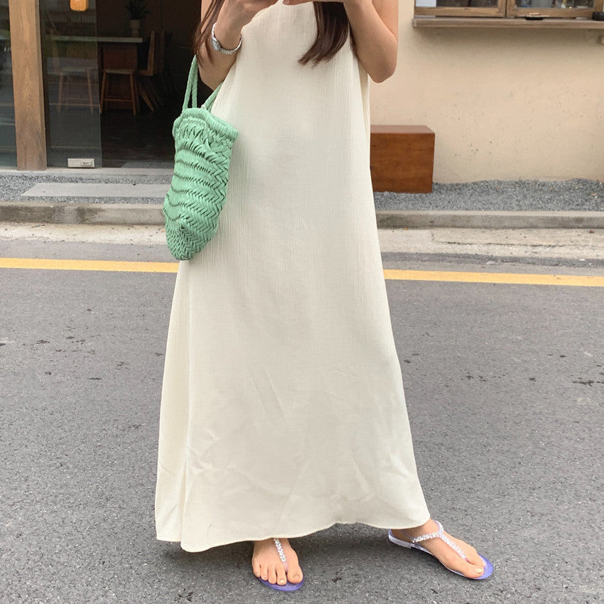 溫柔自在吊帶長洋-25344