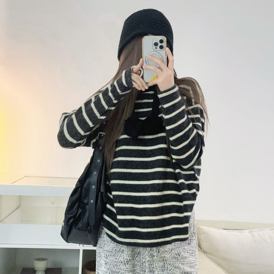 時光定格雙面毛絨衛衣-25672