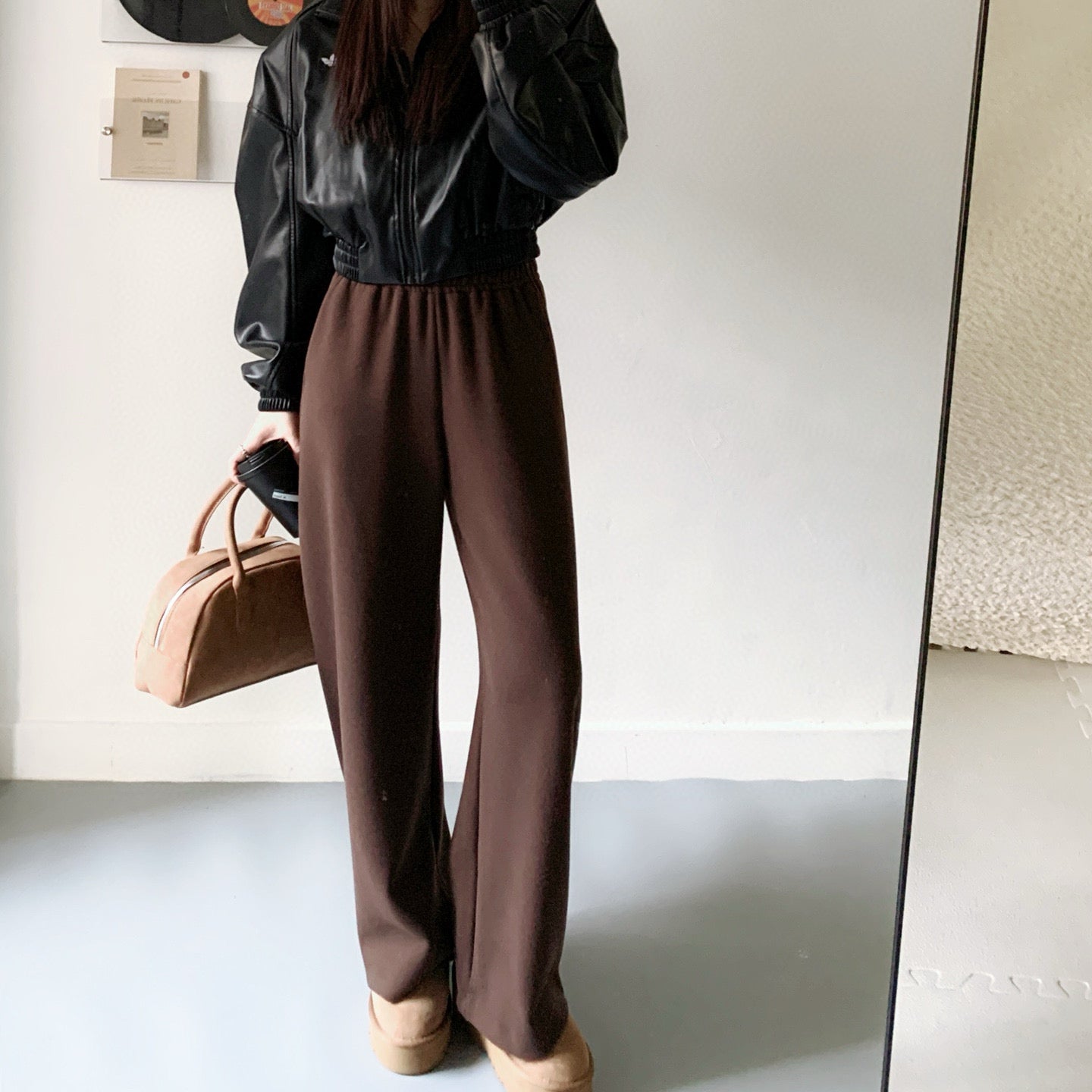 超好穿四色羊毛香蕉褲-25677