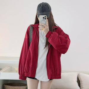 Ruby櫻桃紅夾克外套-25604