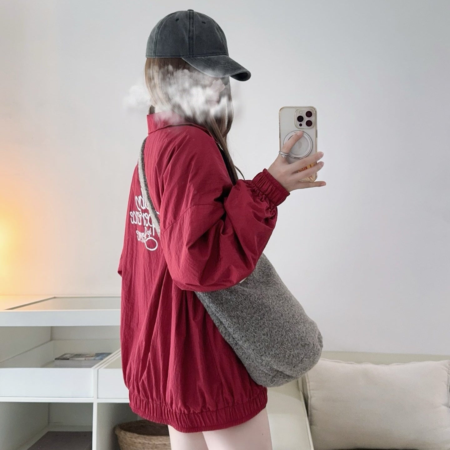 Ruby櫻桃紅夾克外套-25604