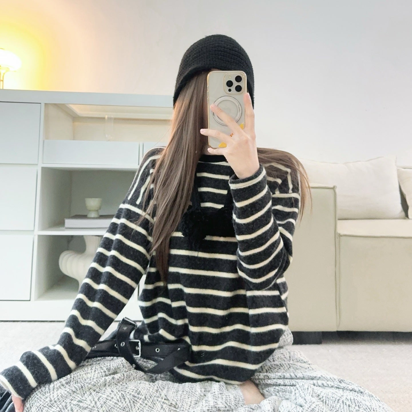 時光定格雙面毛絨衛衣-25672