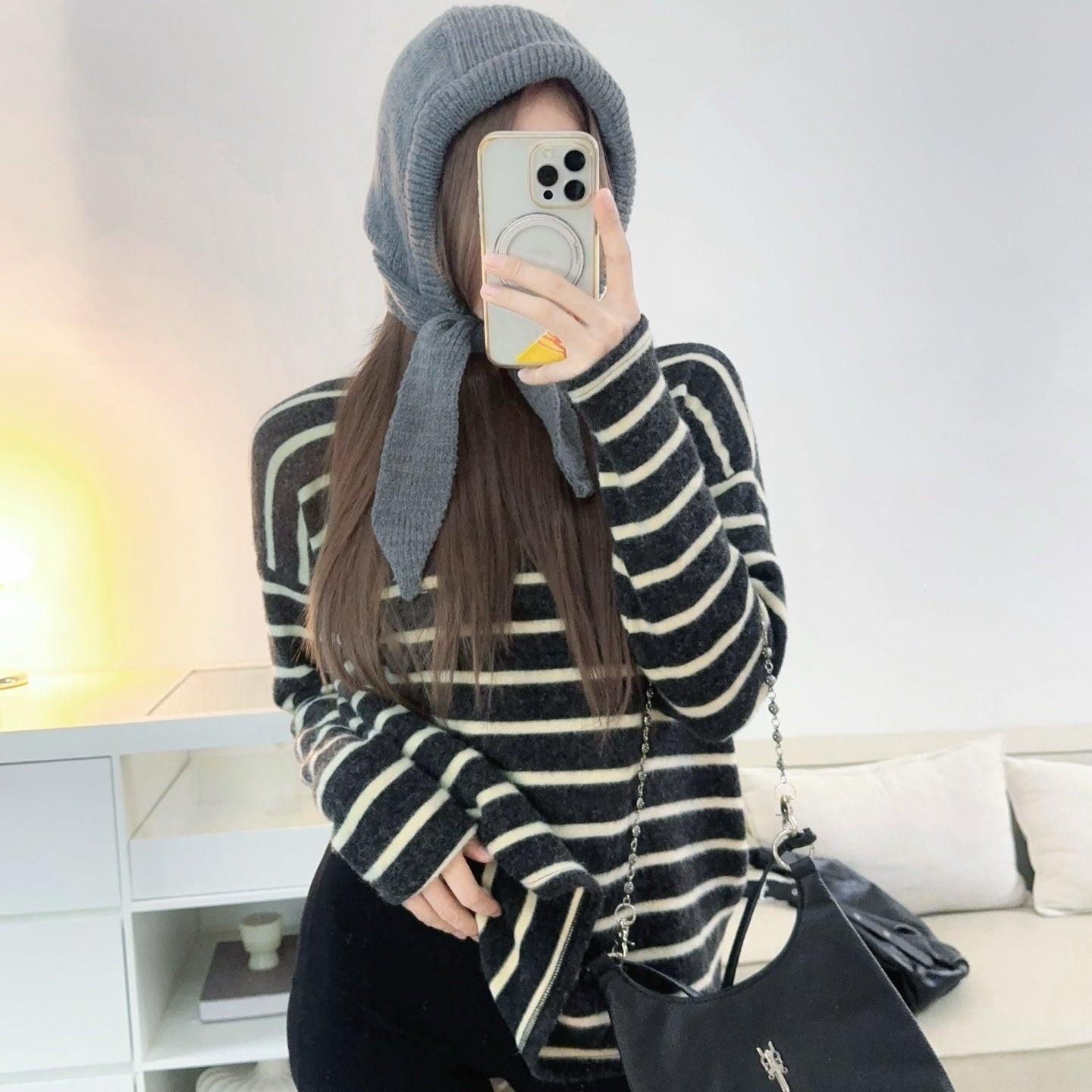 時光定格雙面毛絨衛衣-25672