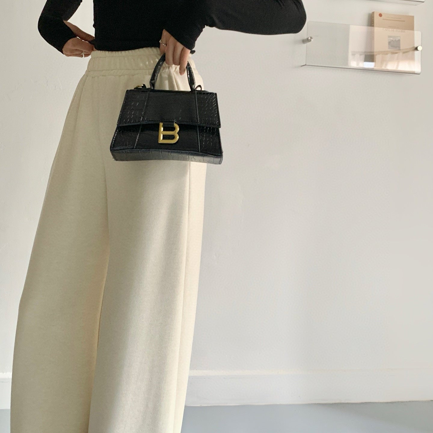 超好穿四色羊毛香蕉褲-25677