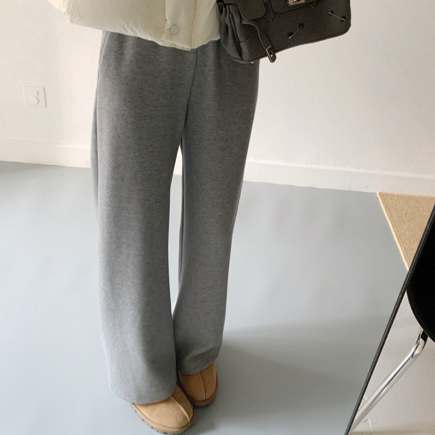 超好穿四色羊毛香蕉褲-25677