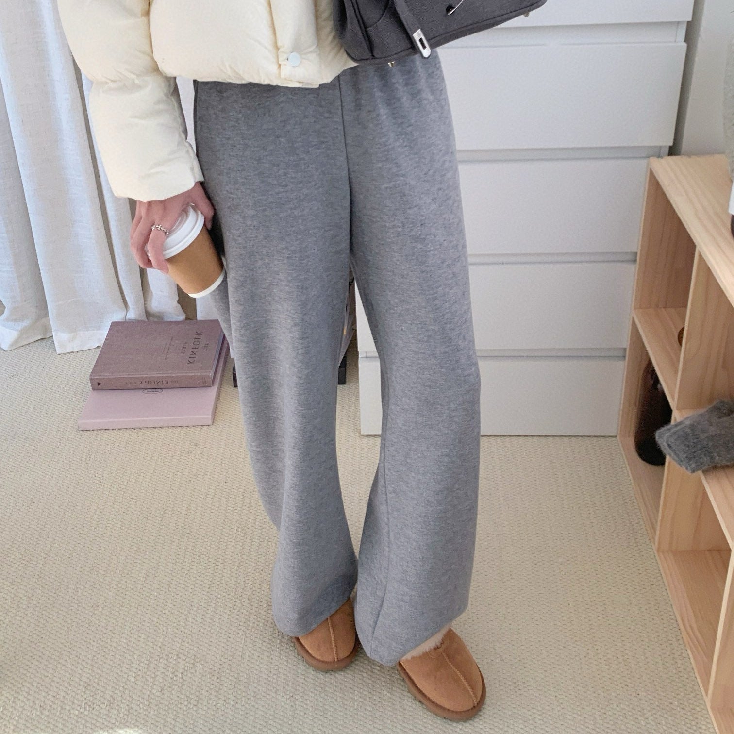 超好穿四色羊毛香蕉褲-25677