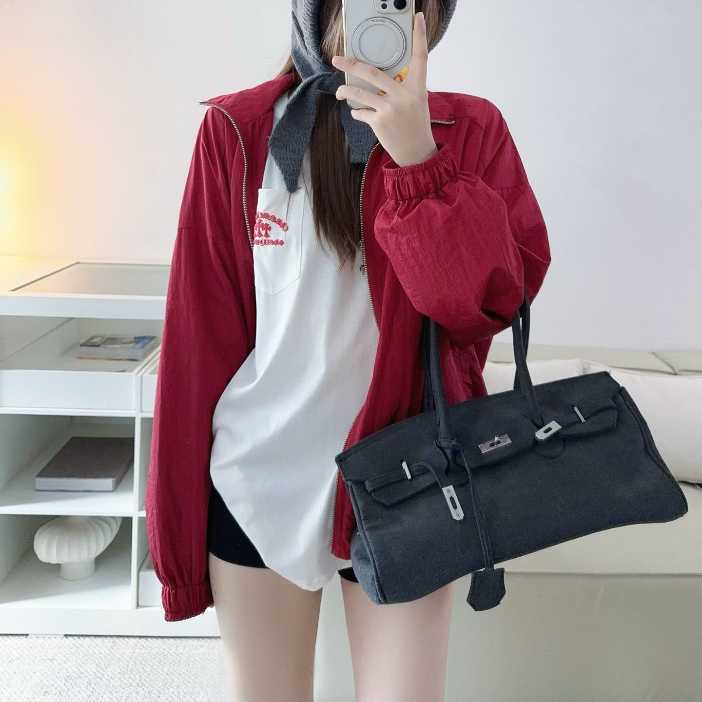Ruby櫻桃紅夾克外套-25604