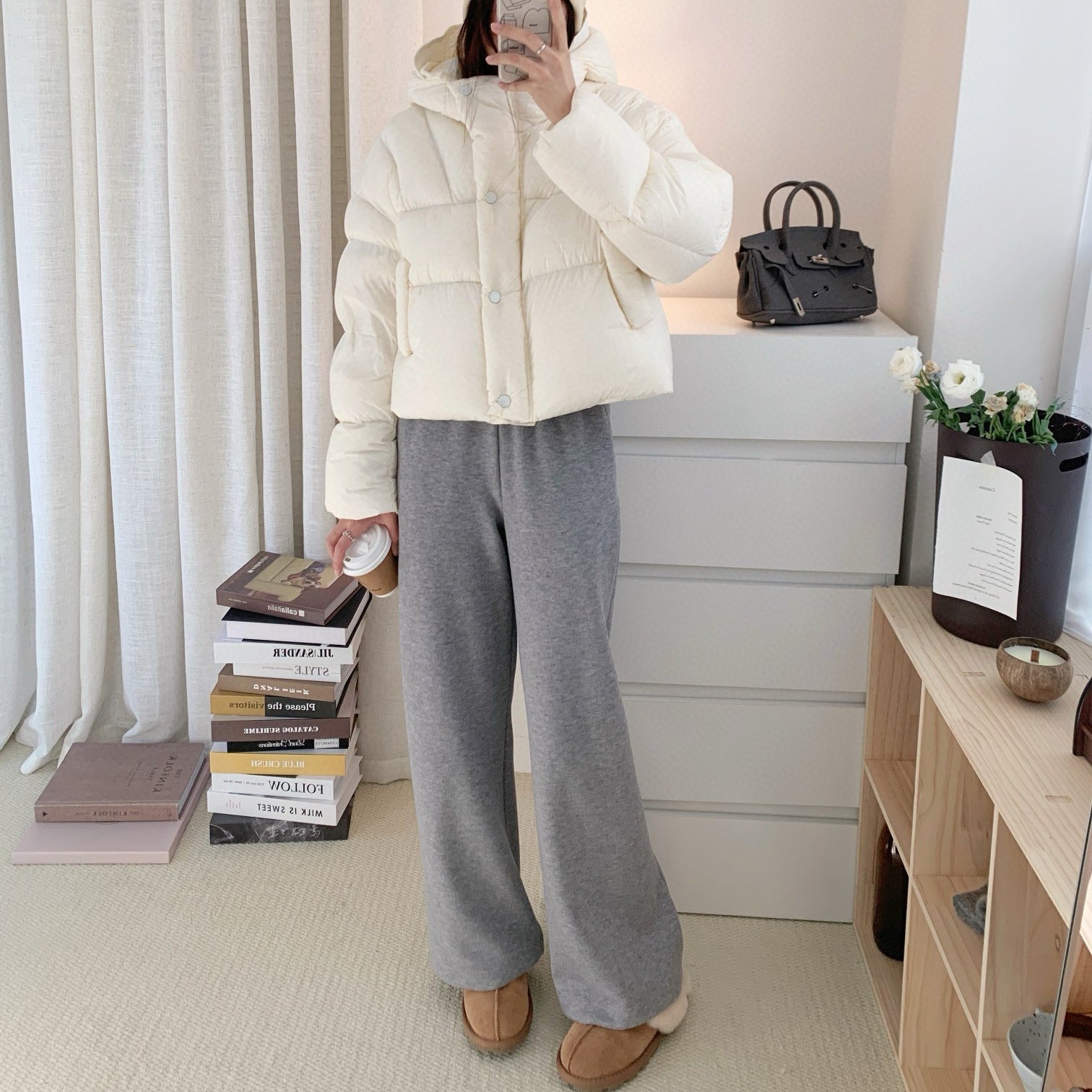 超好穿四色羊毛香蕉褲-25677