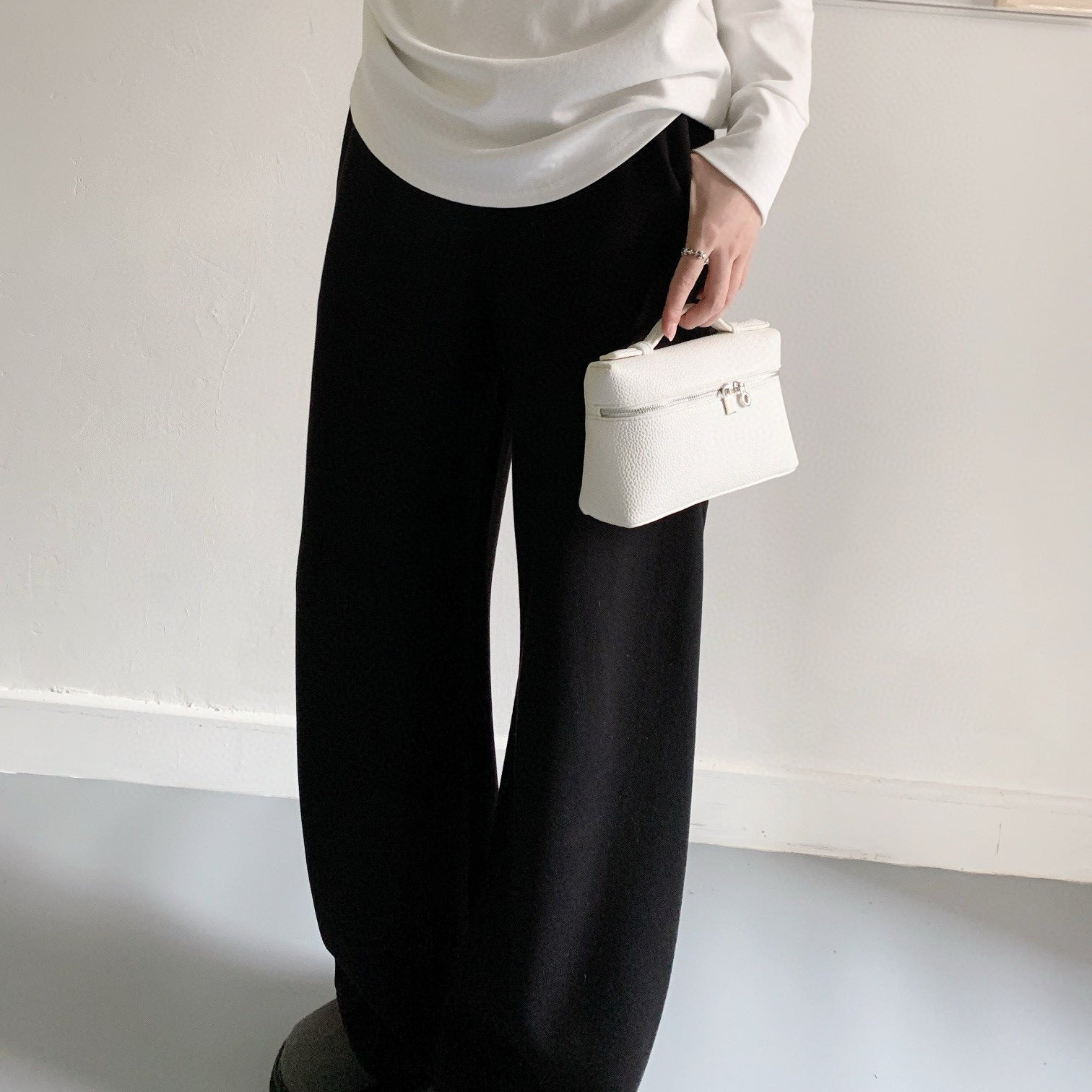 超好穿四色羊毛香蕉褲-25677