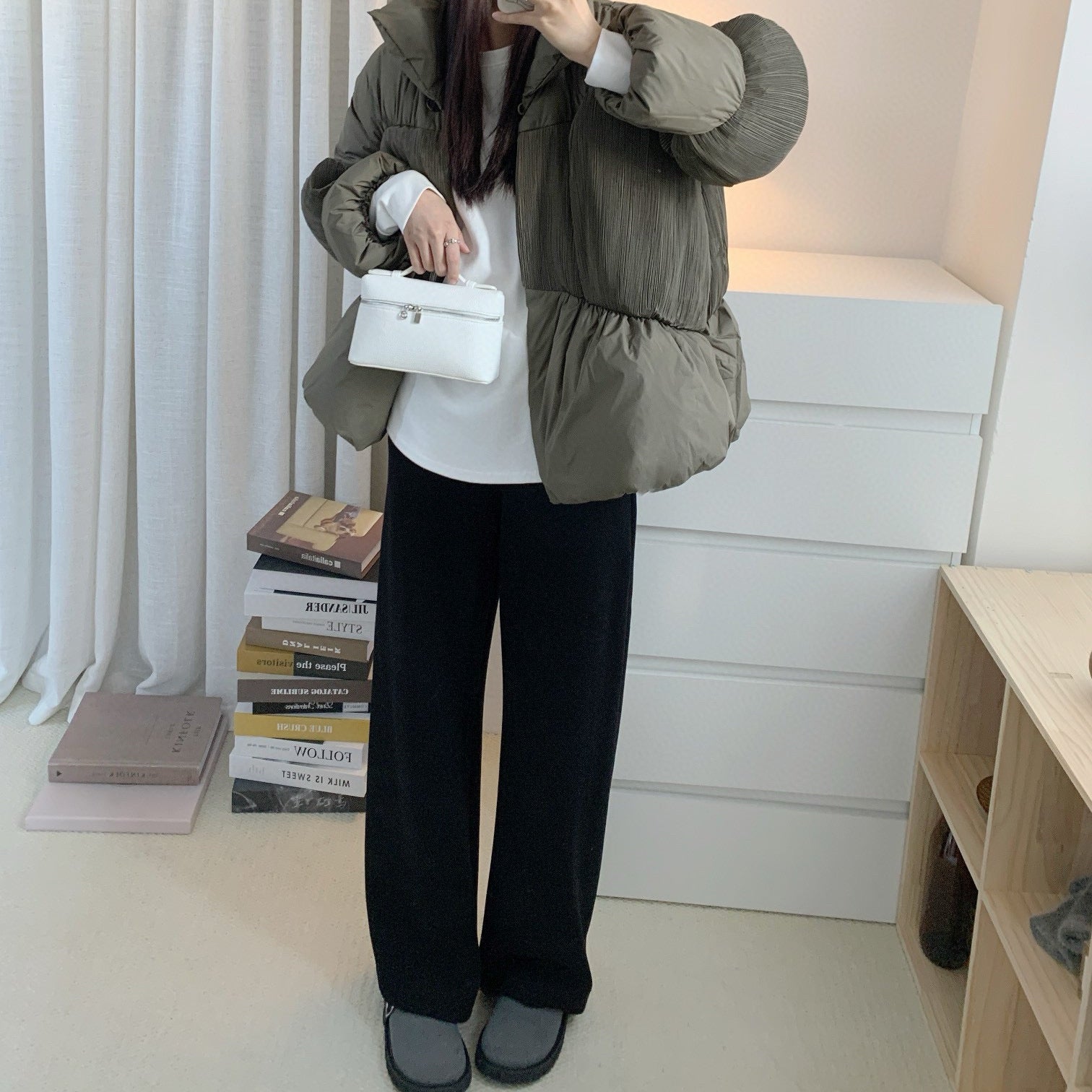 超好穿四色羊毛香蕉褲-25677