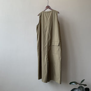 日系天絲棉工裝連身褲-25403