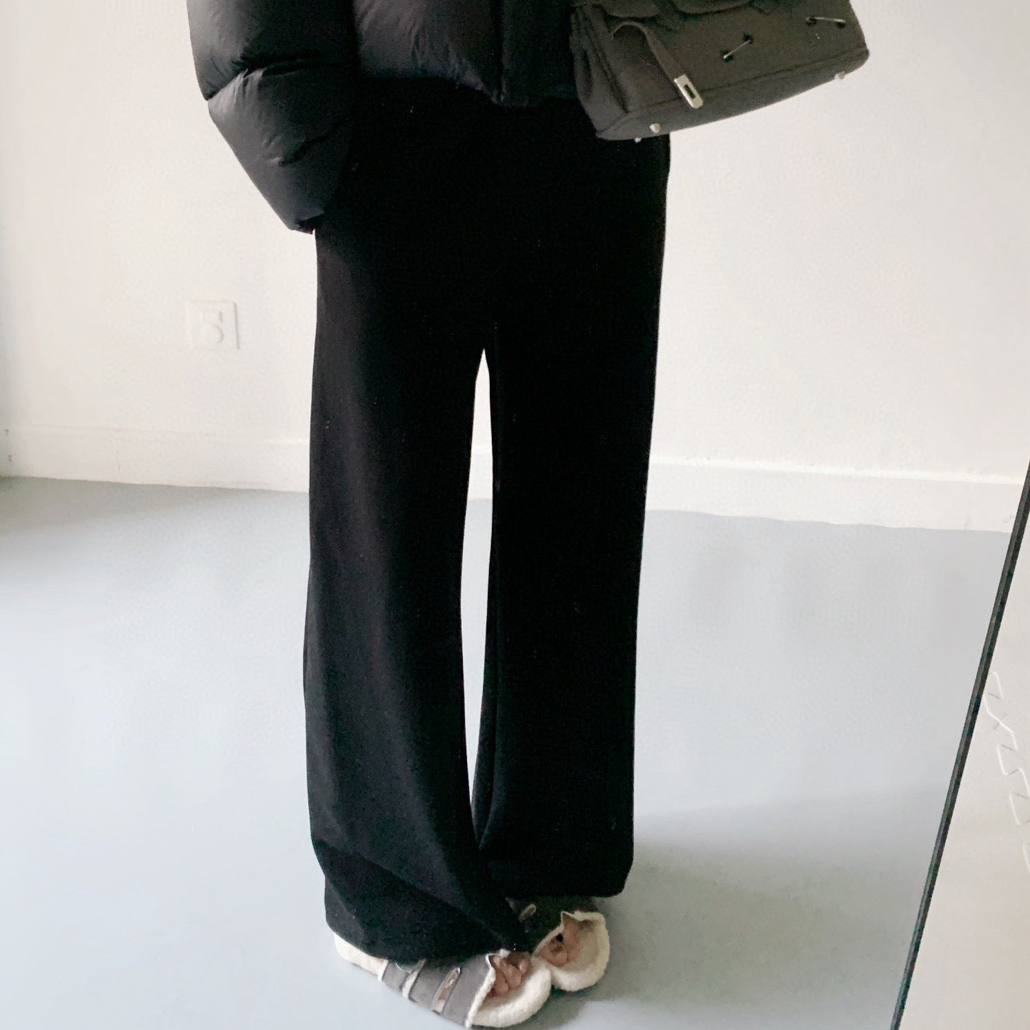 超好穿四色羊毛香蕉褲-25677