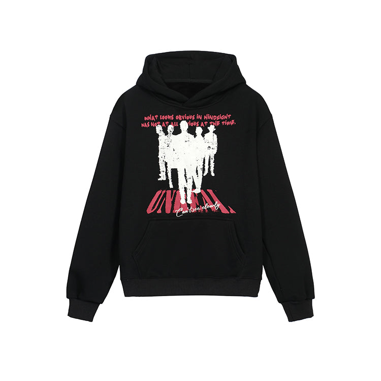 人像印花hiphop連帽衛衣-25657
