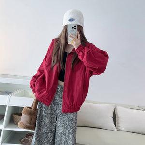 Ruby櫻桃紅夾克外套-25604