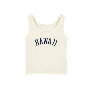HAWAII夏威夷白背心-23154