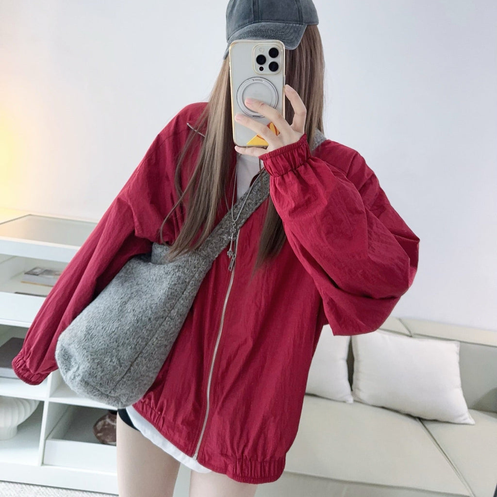Ruby櫻桃紅夾克外套-25604