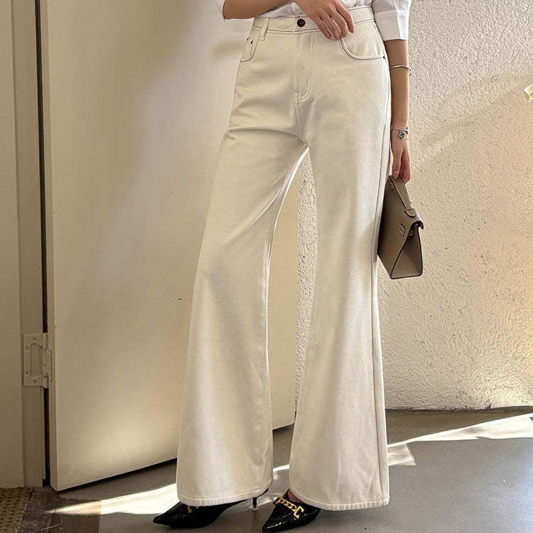 小暖爐內裡絨微喇牛仔褲-25647