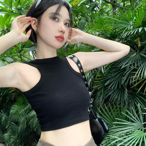 辣妹百搭款露臍小背心-22577