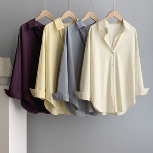 設計質感棉紡襯衫-22109