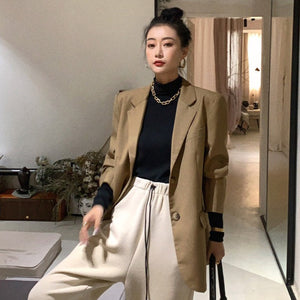 英倫情人深褐質感西裝外套-22264