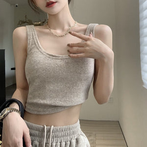 絨毛短版背心-22767